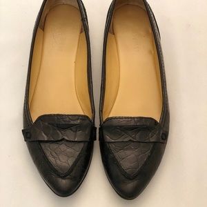 Nine West - Black Crocodile Flats